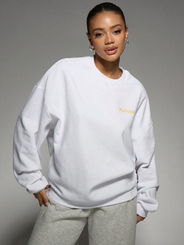Missguided Missguided X Playboy MISSGUIDED Oversized Vintage Magazine Cover Print Sweatshirt
