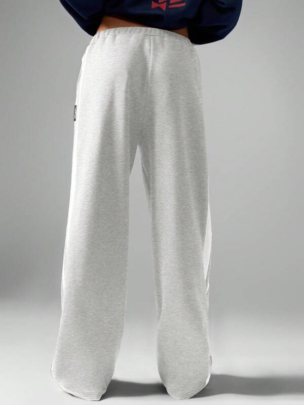 Missguided Missguided X Playboy MISSGUIDED Varsity Streetwear Cozy Wide Leg Joggers