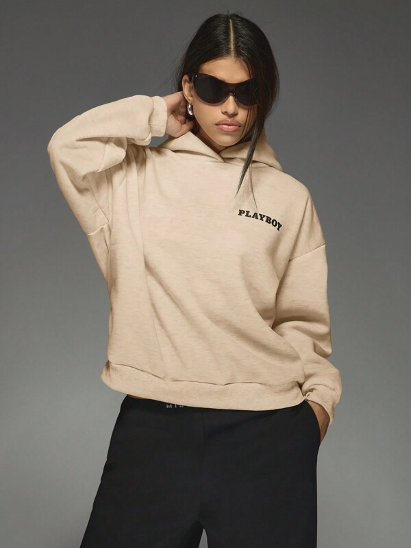 Missguided Missguided X Playboy MISSGUIDED Vintage Magazine Cover Print Oversized Boyfriend Fit Sweatshirt