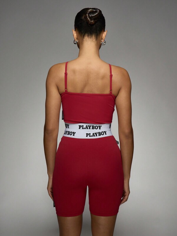 Missguided Missguided X Playboy MISSGUIDED Workout Athletic Two-Piece Outfit Set