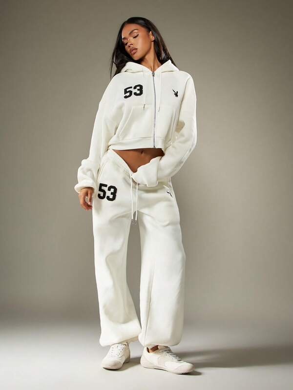 Missguided Missguided X Playboy Number 59 Sweatpants With Bunny Logo