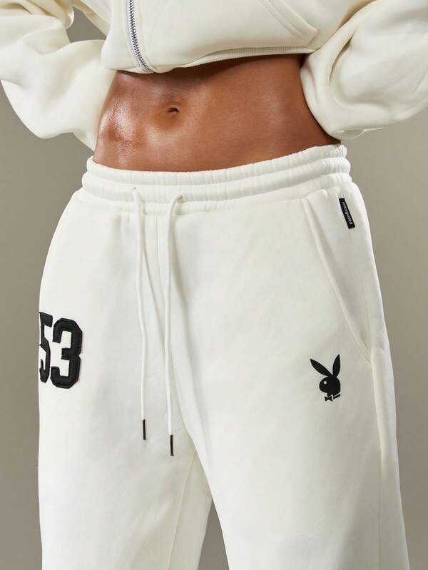 Missguided Missguided X Playboy Number 59 Sweatpants With Bunny Logo