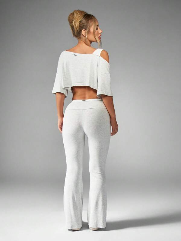 Missguided Missguided X Playboy Off Shoulder Long Pants Loungewear Two Piece Set