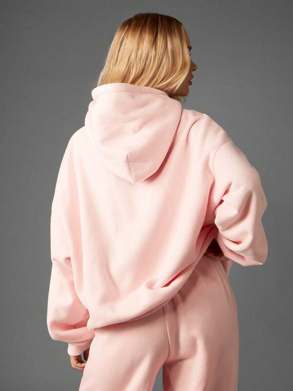 Missguided Missguided X Playboy Oversized Graphic Hoodie With Drawstring Hood