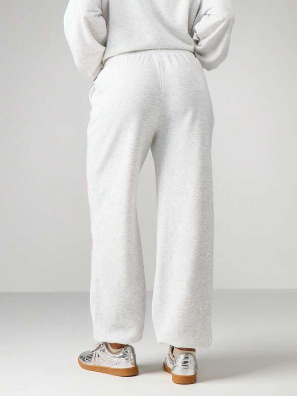 Missguided Missguided X Playboy Oversized Graphic Script Print Joggers