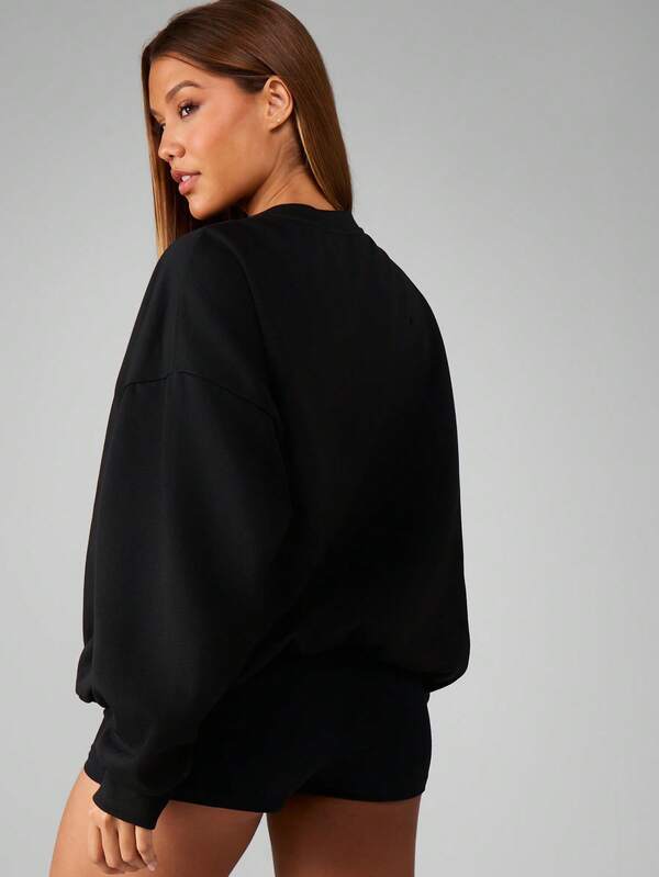 Missguided Missguided X Playboy Oversized Graphic Sweatshirt With Bunny Print