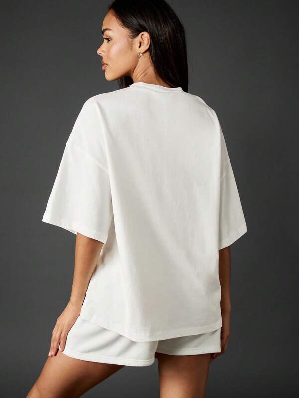Missguided Missguided X Playboy Oversized Graphic T-Shirt With Star Logo