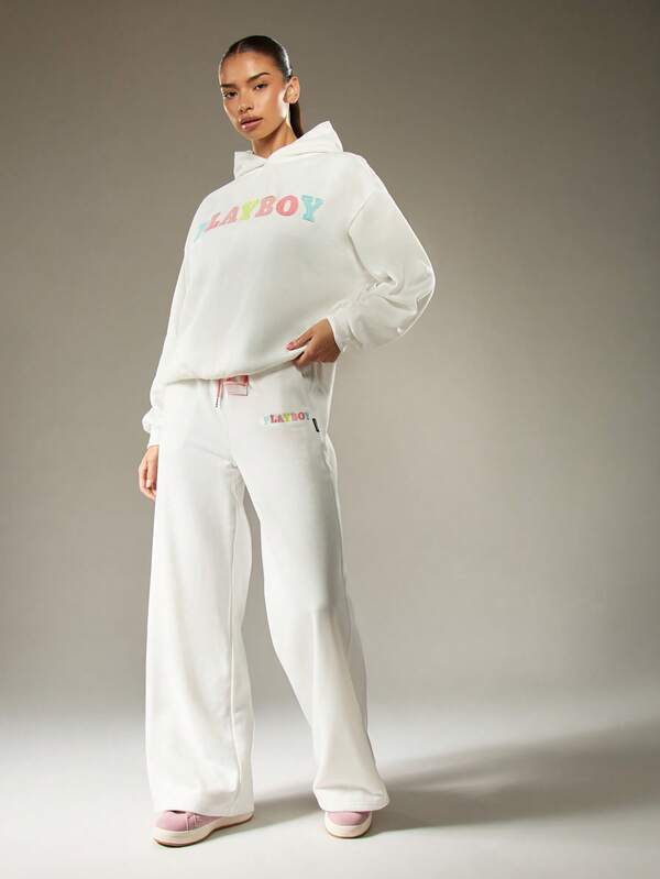 Missguided Missguided X Playboy Oversized Hoodie With Centre Pocket