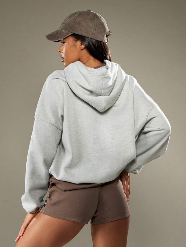 Missguided Missguided X Playboy Oversized Hoodie With Drawstring And Pocket