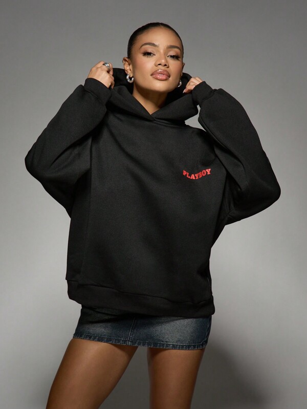 Missguided Missguided X Playboy Oversized Magazine Cover Print Sweatshirts