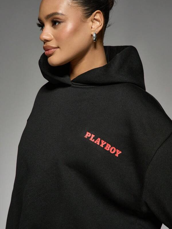 Missguided Missguided X Playboy Oversized Magazine Cover Print Sweatshirts