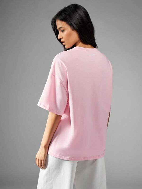 Missguided Missguided X Playboy Oversized T-Shirt Retro Style Streetwear Comfort