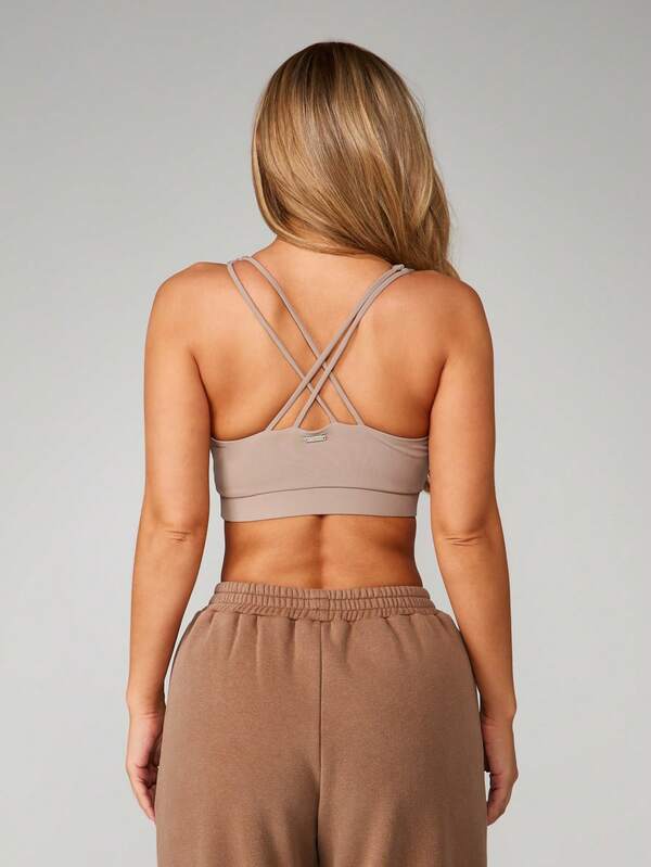 Missguided Missguided X Playboy Scoop Neck Crop Top With Cross Back