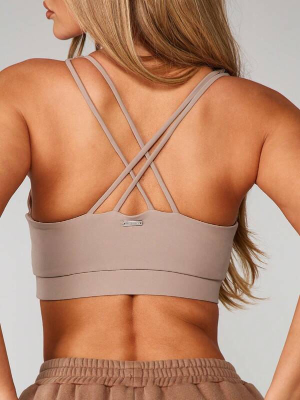 Missguided Missguided X Playboy Scoop Neck Crop Top With Cross Back