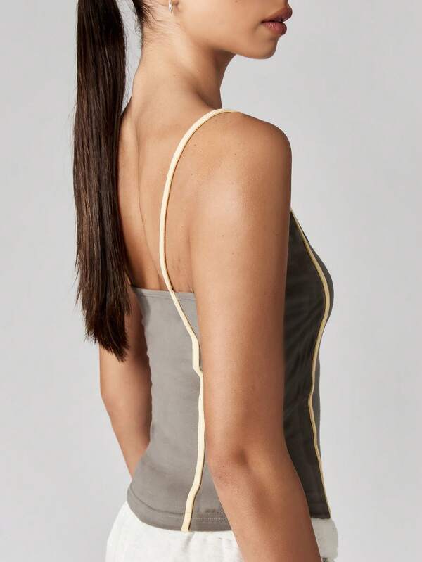 Missguided Missguided X Playboy Scoop Neck Tank With Logo Print