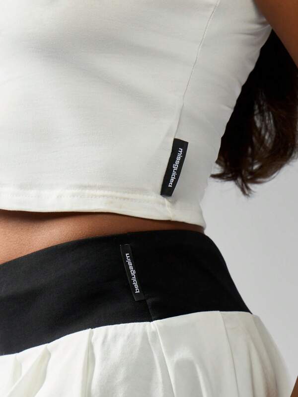 Missguided Missguided X Playboy Sleeveless Polo Tennis Crop Top