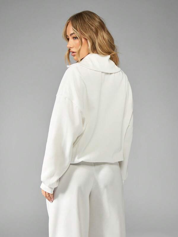 Missguided Missguided X Playboy Tennis Club Half-Zip Sweatshirt