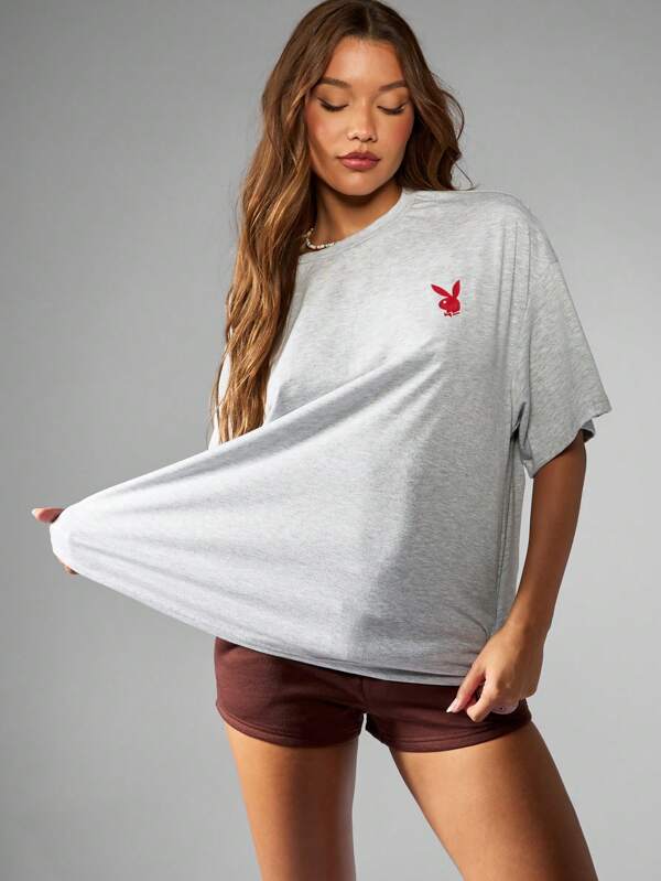 Missguided Missguided X Playboy Vintage Magazine Graphic Print T-Shirt