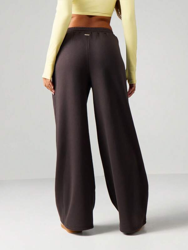 Missguided Missguided X Playboy Wide Leg Embossed Joggers With Drawstring