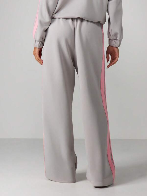 Missguided Missguided X Playboy Wide Leg Joggers With Side Stripe Detail