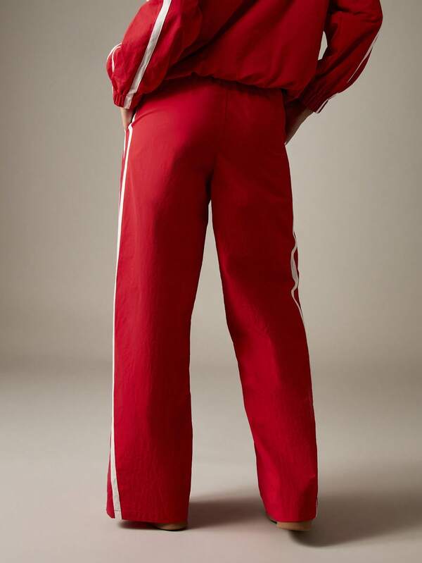 Missguided Missguided X Playboy Wide Leg Stripe Drawstring Sweatpants