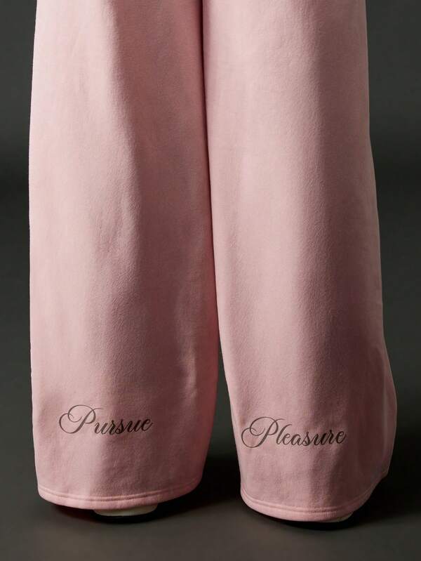 Missguided Missguided X Playboy Wide Leg Sweatpants With Drawstring Waist