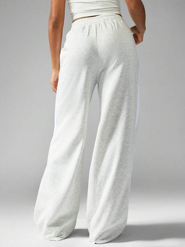 Missguided Missguided X Playboy Wide Leg Sweatpants With Side Stripe