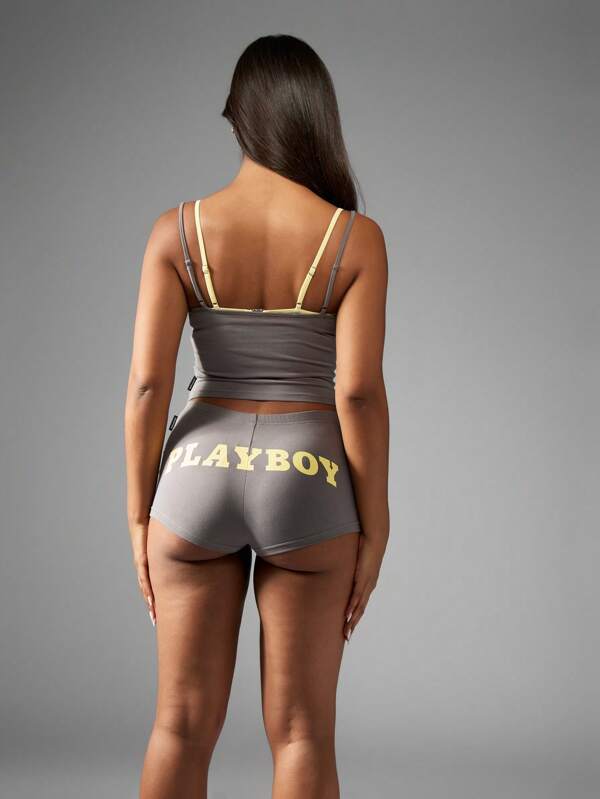 Missguided Missguided X Playboy Women's Varsity Number Cami Crop Top