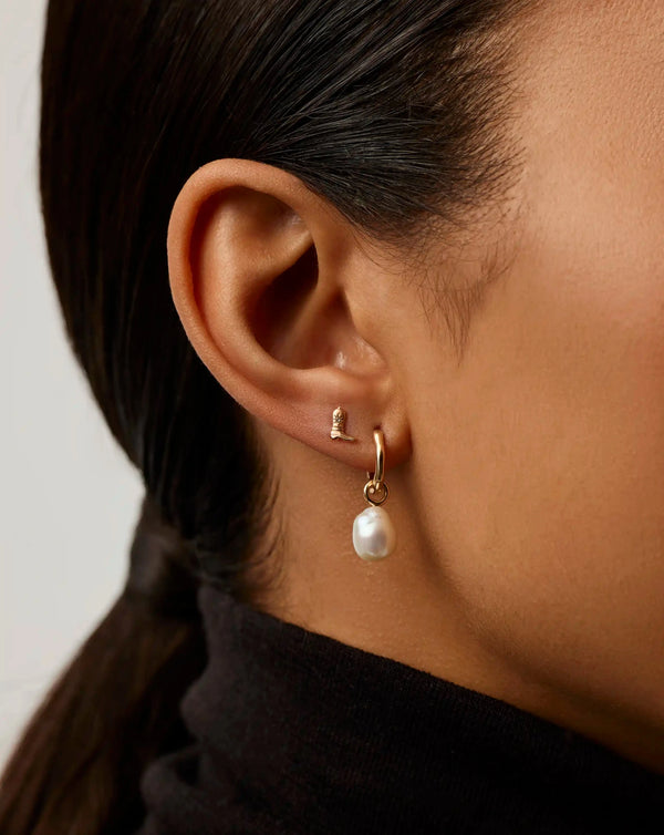 Missoma 14ct Solid Gold Cowboy Boot Single Stud Earring