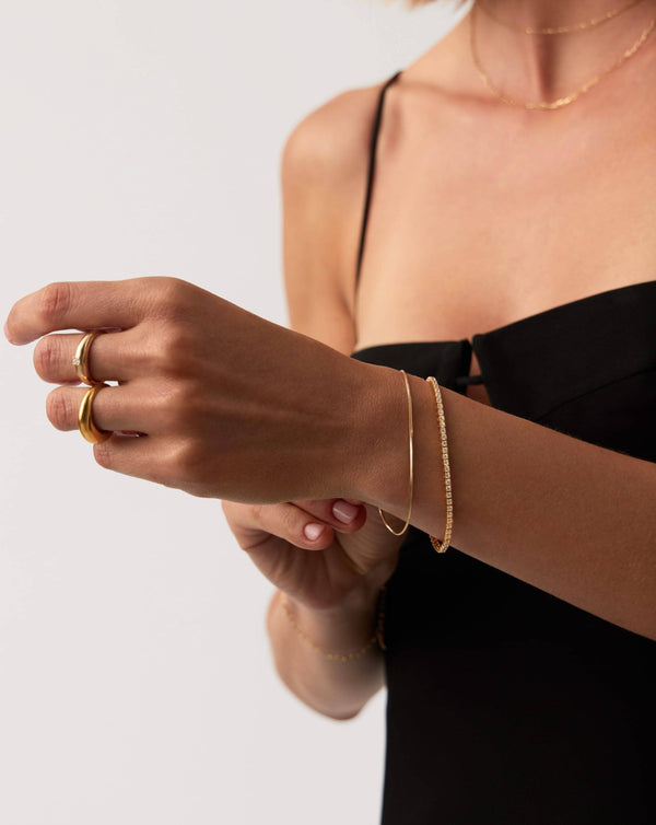 Missoma 14ct Solid Gold Diamond Tennis Bracelet | Lab Grown Diamonds