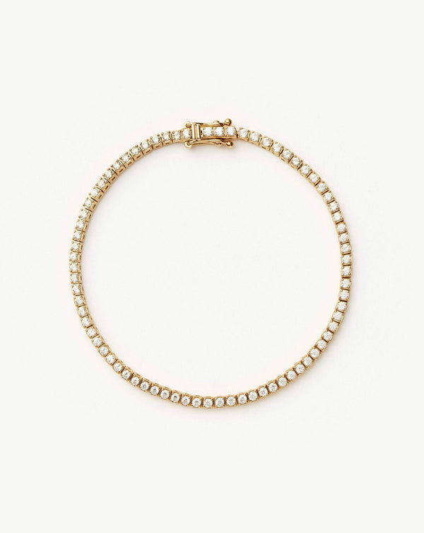 missoma 14ct Solid Gold Tennis Bracelet | Lab Grown Diamonds