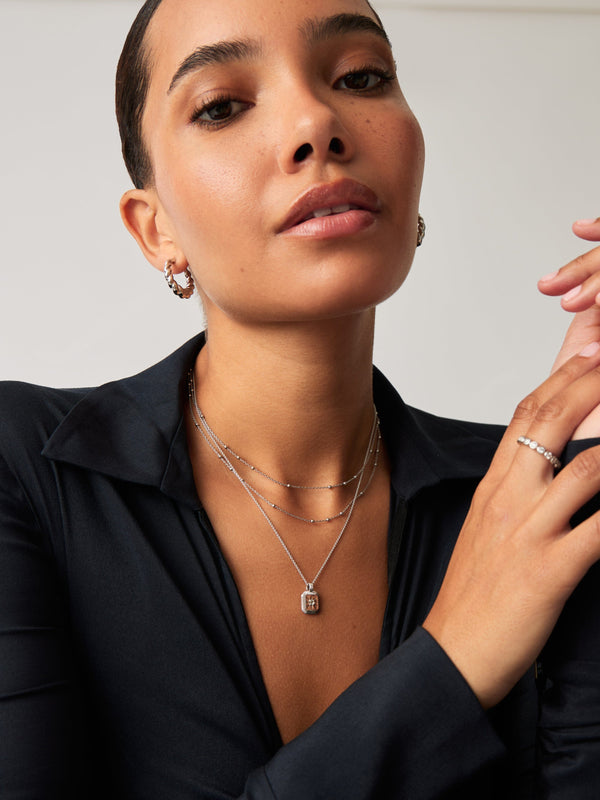 Missoma April Birthstone Pendant Necklace | Crystal/April