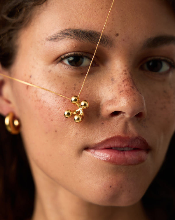 Missoma Atom Large Pendant Necklace | 18ct Gold Plated