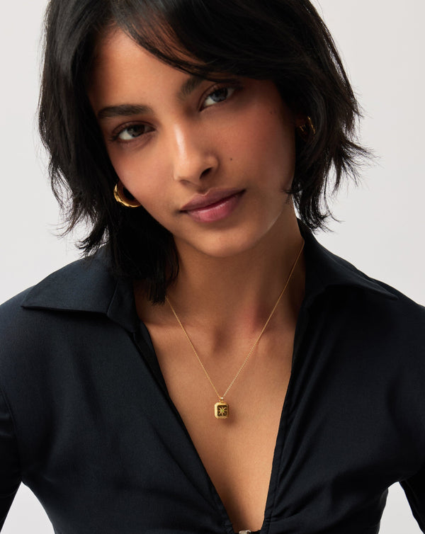 Missoma August Birthstone Pendant Necklace | Gold/Peridot