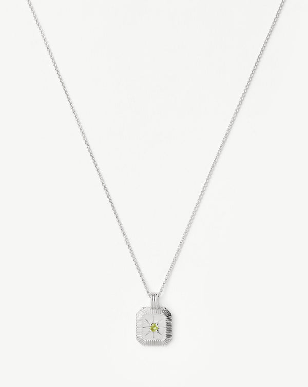 missoma August Birthstone Pendant Necklace | Peridot/August