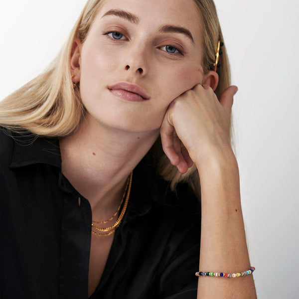Missoma Beaded Bracelet | 18ct Gold Plated/Multi Beaded