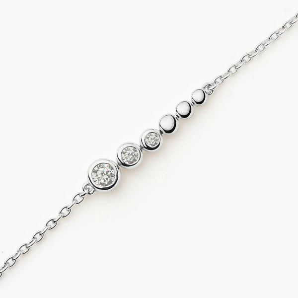 missoma Beaded Stone Chain Bracelet | Silver Plated Bracelets