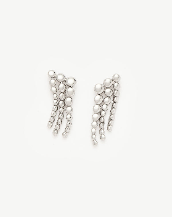 missoma Beaded Waterfall Drop Earrings | Sterling Silver