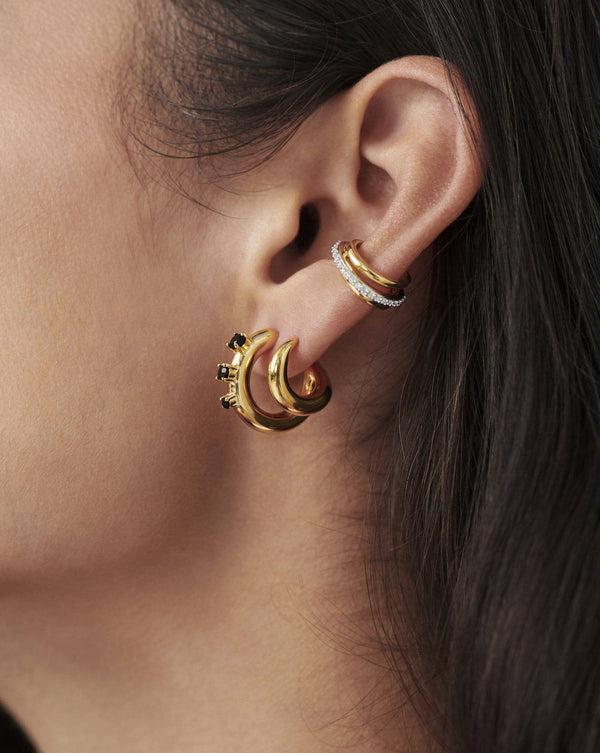 Missoma Celestial Pave Ear Cuff | 18ct Gold Vermeil/Cubic Zirconia