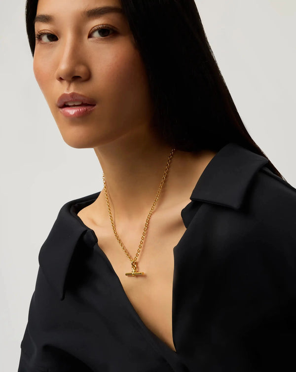 Missoma Chunky T-Bar Chain Necklace | 18ct Gold Plated Necklaces