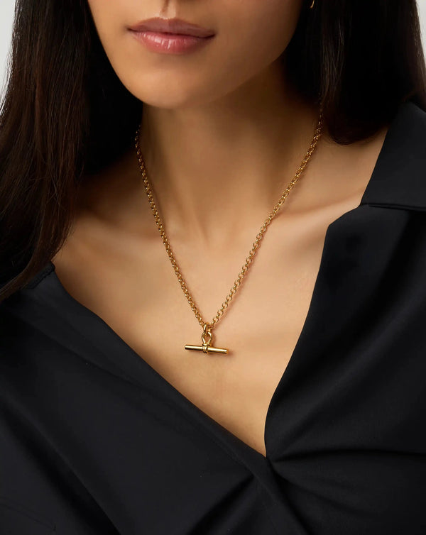 Missoma Chunky T-Bar Chain Necklace | 18ct Gold Plated Necklaces