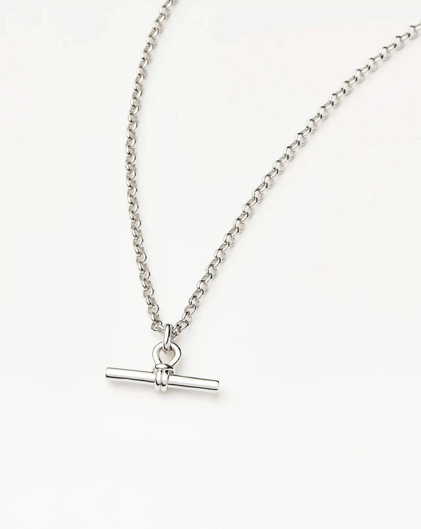 Missoma Chunky T-Bar Chain Necklace | Silver Plated Necklaces
