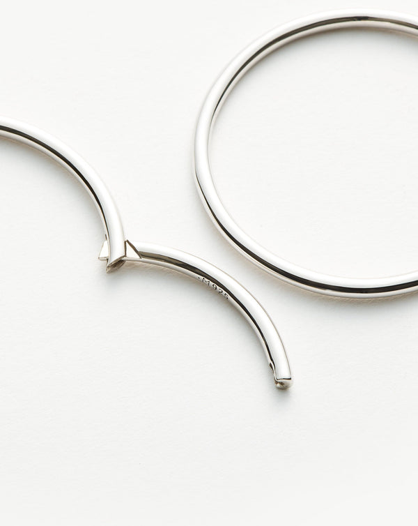 Missoma Classic Large Hoop Earrings | Sterling Silver