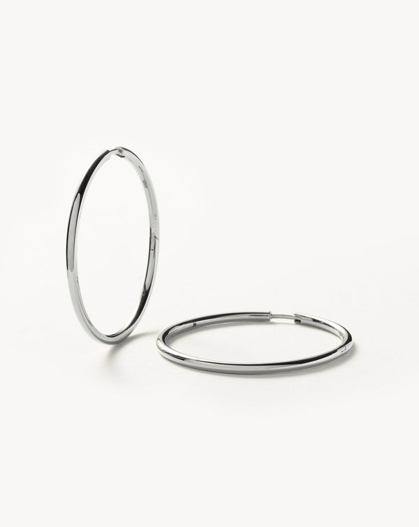 missoma Classic Large Hoop Earrings | Sterling Silver