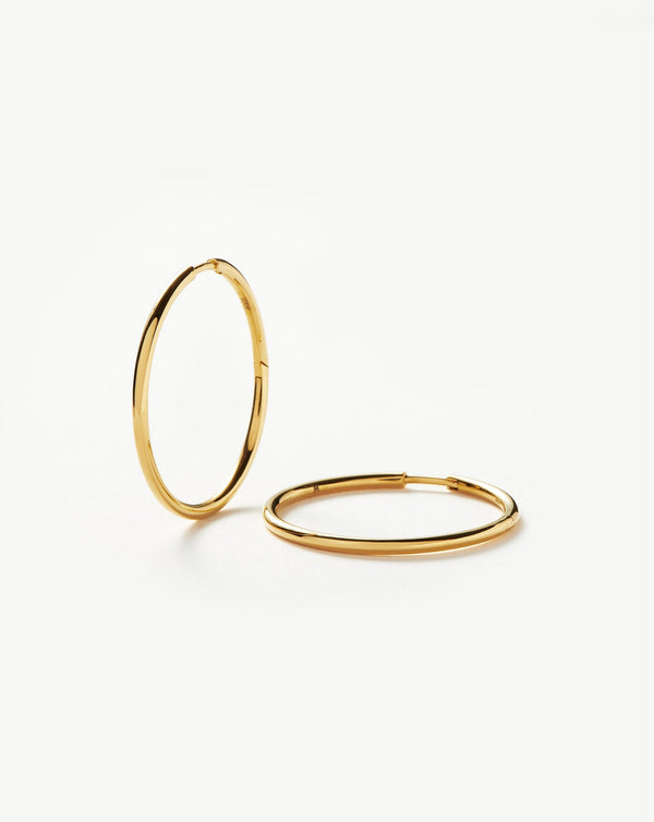 missoma Classic Medium Hoop Earrings | 18ct Gold Vermeil