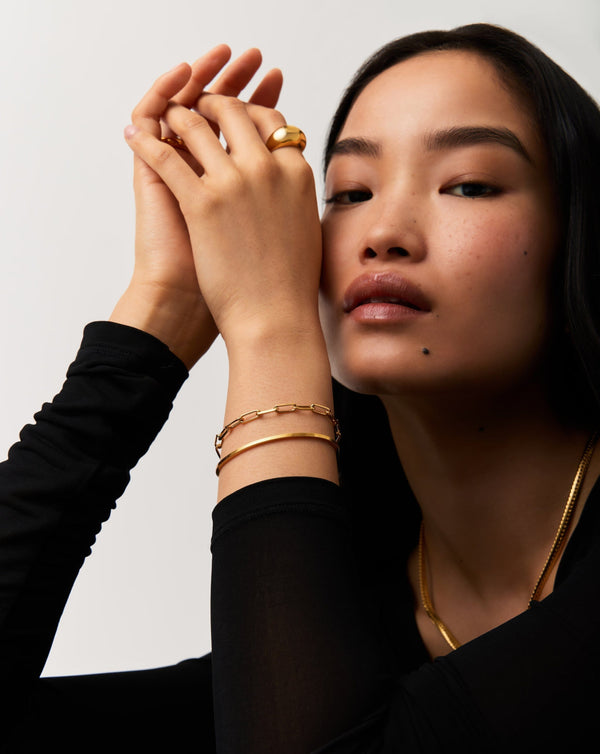 Missoma Classic Mini Paperclip Chain Bracelet | 18ct Gold Plated