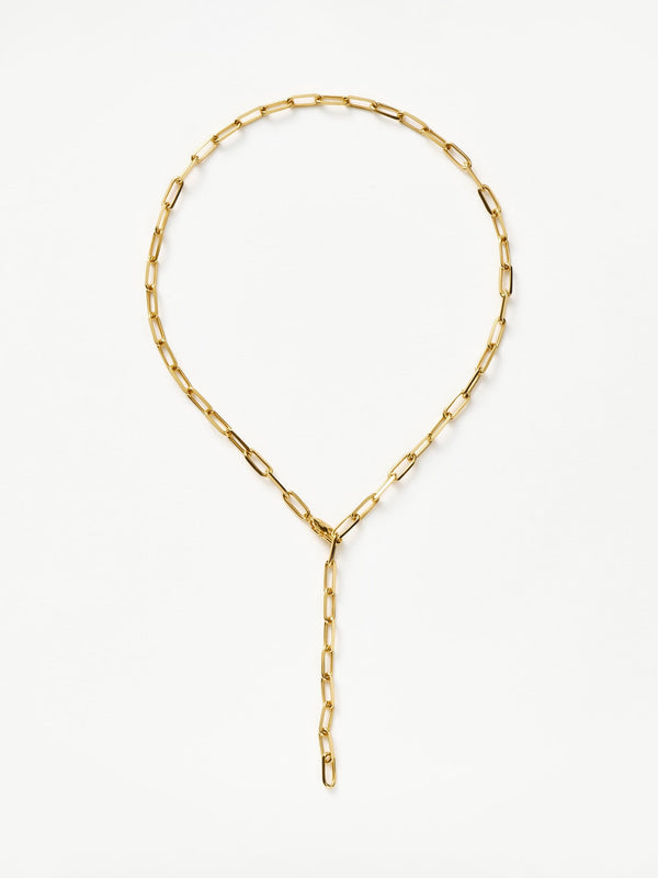 Missoma Classic Mini Short Paperclip Chain Necklace | Gold