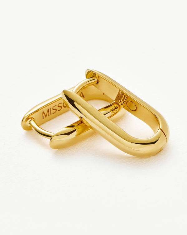 Missoma Classic Ovate Hoop Earrings | 18ct Recycled Gold Vermeil On Recycled Sterling Silver