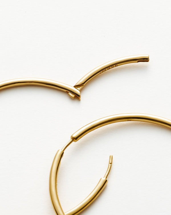 Missoma Classic Oversized Hoop Earrings | 18ct Gold Vermeil