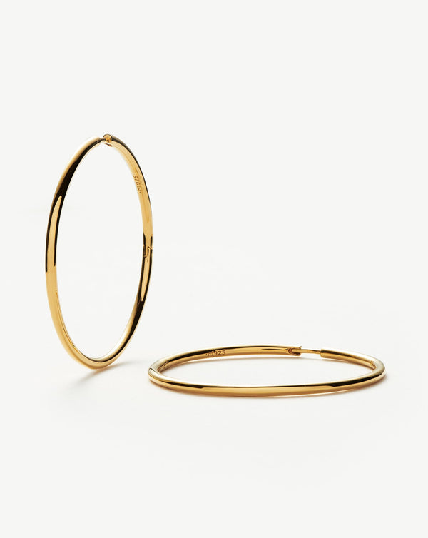 missoma Classic Oversized Hoop Earrings | 18ct Gold Vermeil
